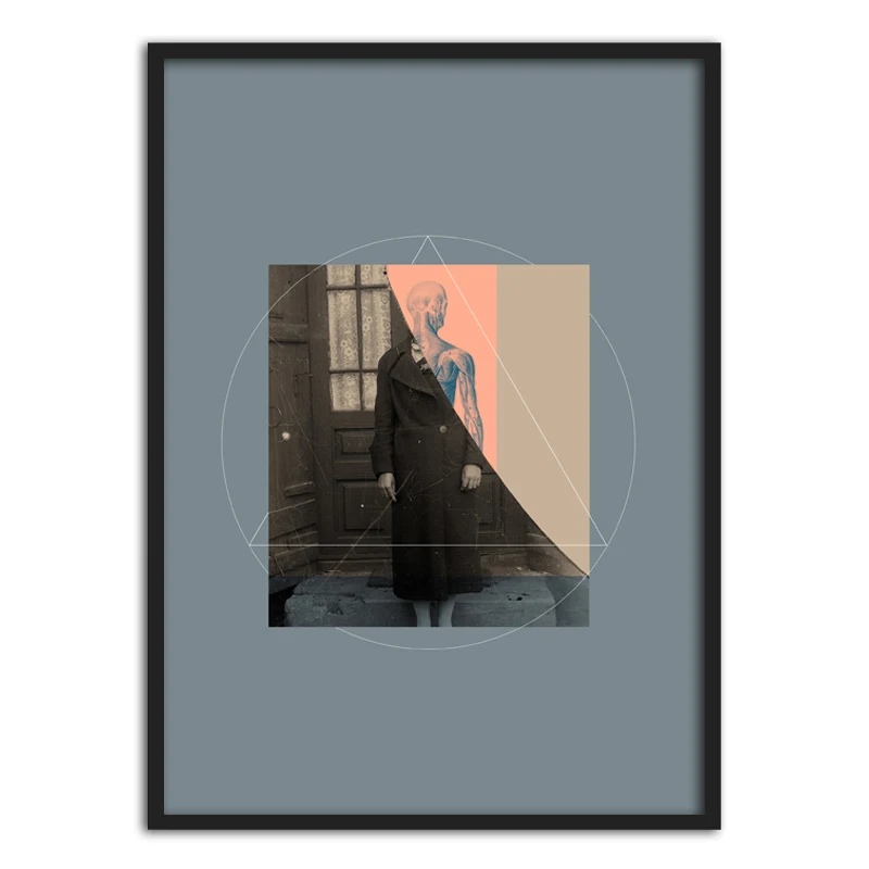 Домашний декор холст в скандинавском стиле Современная Геометрическая картина с