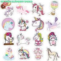 52 pcs stickers for unicorn cartoon animal waterproof cute graffiti sticker to diy luggage bike notebook laptop guitar decals