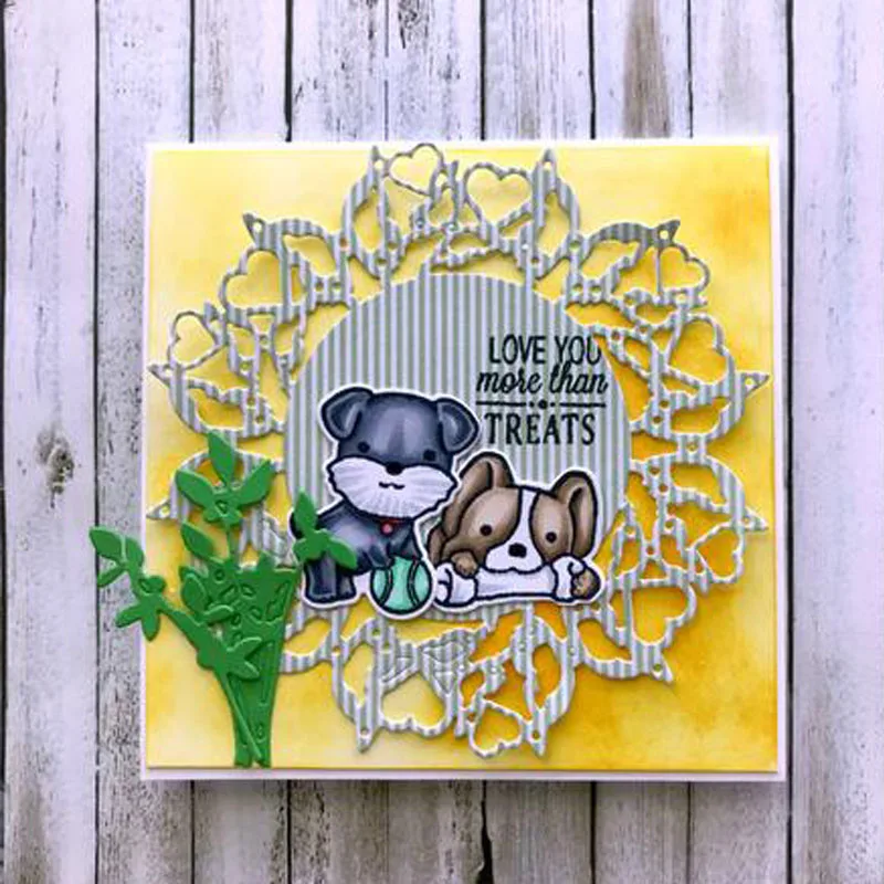 Металлические режущие штампы базовая квадратная винтажная кружевная оправа