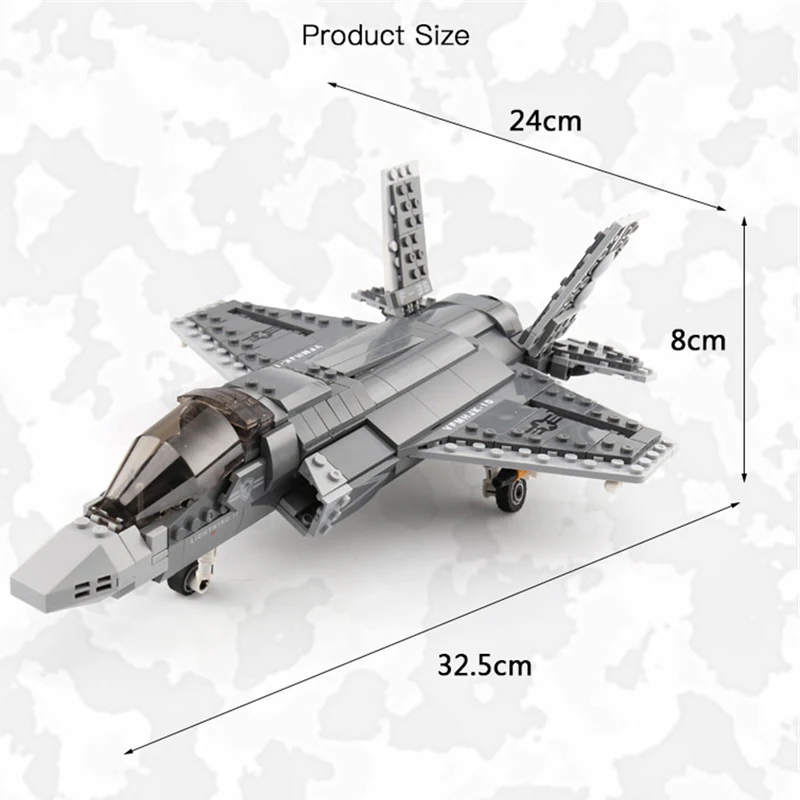 XINGBAO 06026 город Военная серия легое строительные блоки 646 шт. Fighter F35 детские игрушки