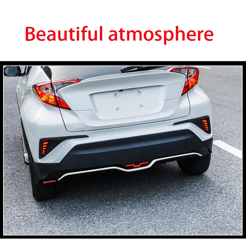 Задняя планка накладка применяется только для Toyota CHR заднего бампера украшения, абс материал яркая полоса C-HR внешняя отделка модификация