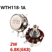5pcs wth118 2w 6k8 6 8k single turn carbon film potentiometer