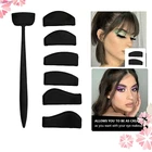 6 в 1 трафарет для век набор для сгибания линии ленивые тени фиксатор портативный штамп тени для век за секунды Безупречный макияж