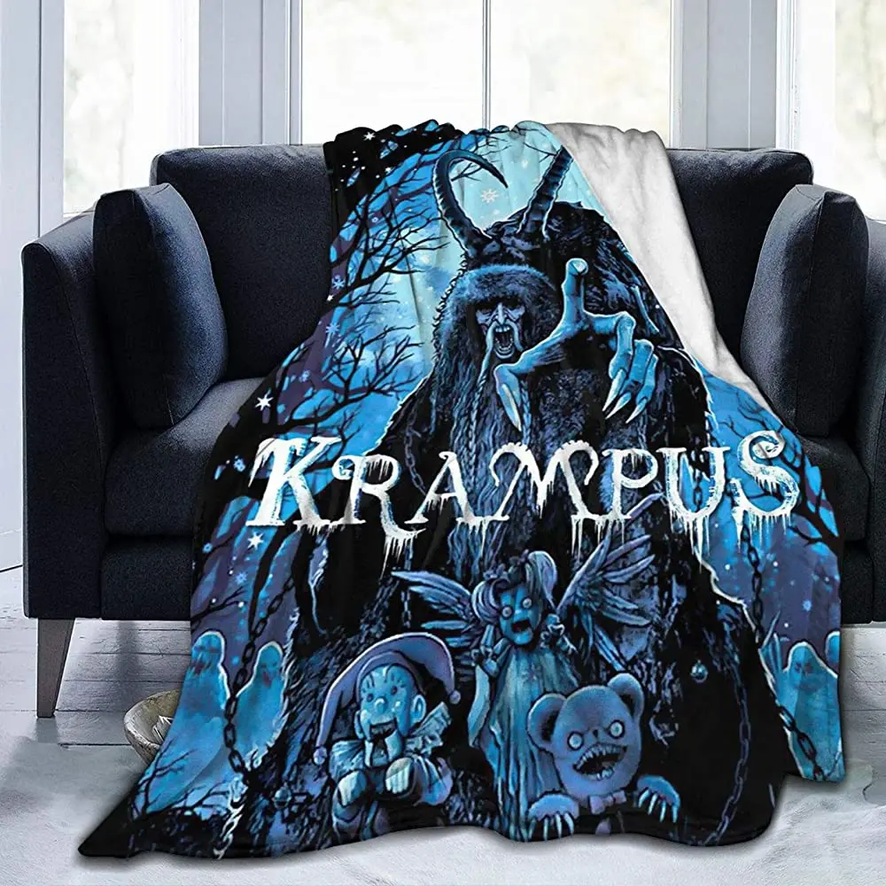 

Yulimin Рождественский Krampus страшный полный флисовый плащ носимый одеяло для детской спальни постельное белье Декор Queen King