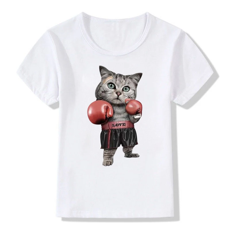 

DERMSPE 2019 New Fashion Cartoon Children's Funny T-shirts Kids Casual Clothes Boys Girls Tops Cute Tees Short Sleeve Clothes