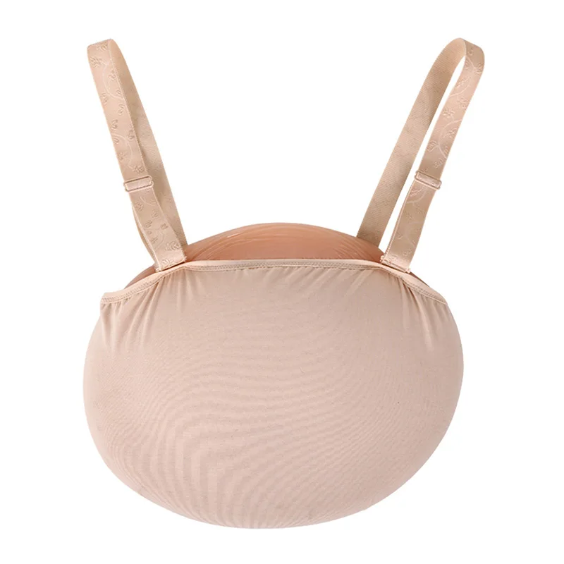 

Liifun 7-8 months Fake Pregnant Belly Silicone Gel Artificial Stomach with Cotton Bag for Actors Performing Props Second Hand