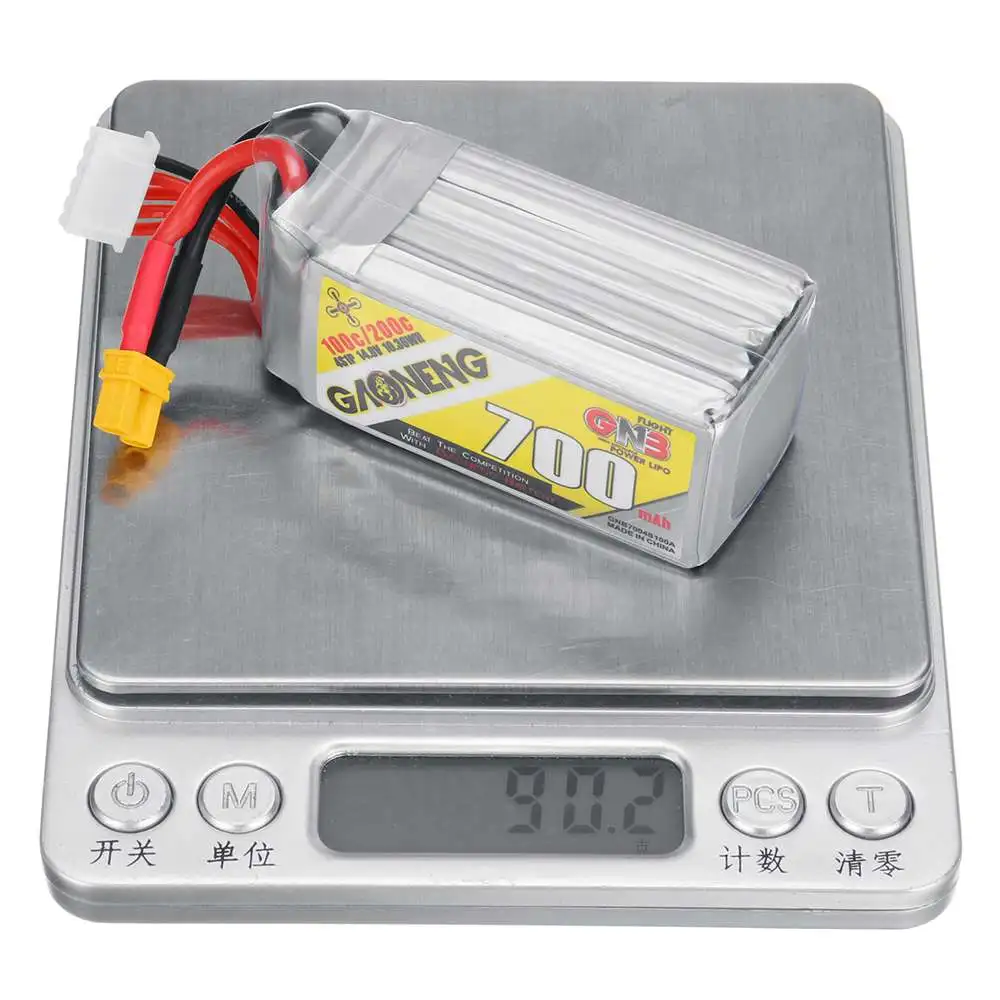 

Gaoneng GNB 14.8V 700mAh 100C 4S Rechargeable XT30 Plug LiPo Battery for RC Racing Drone FPV Quadcopter Accessories Spare Parts