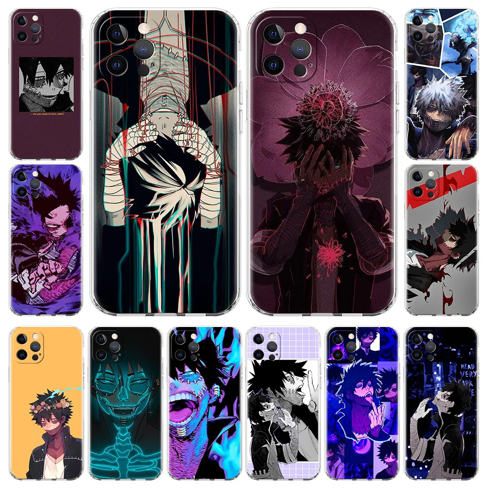 

Anime Dabi Transparent Cover for iPhone 13 12 11 Pro Max 8 7 Plus SE 2020 X XR XS Max Shell Soft TPU Phone Case Silicone Coque