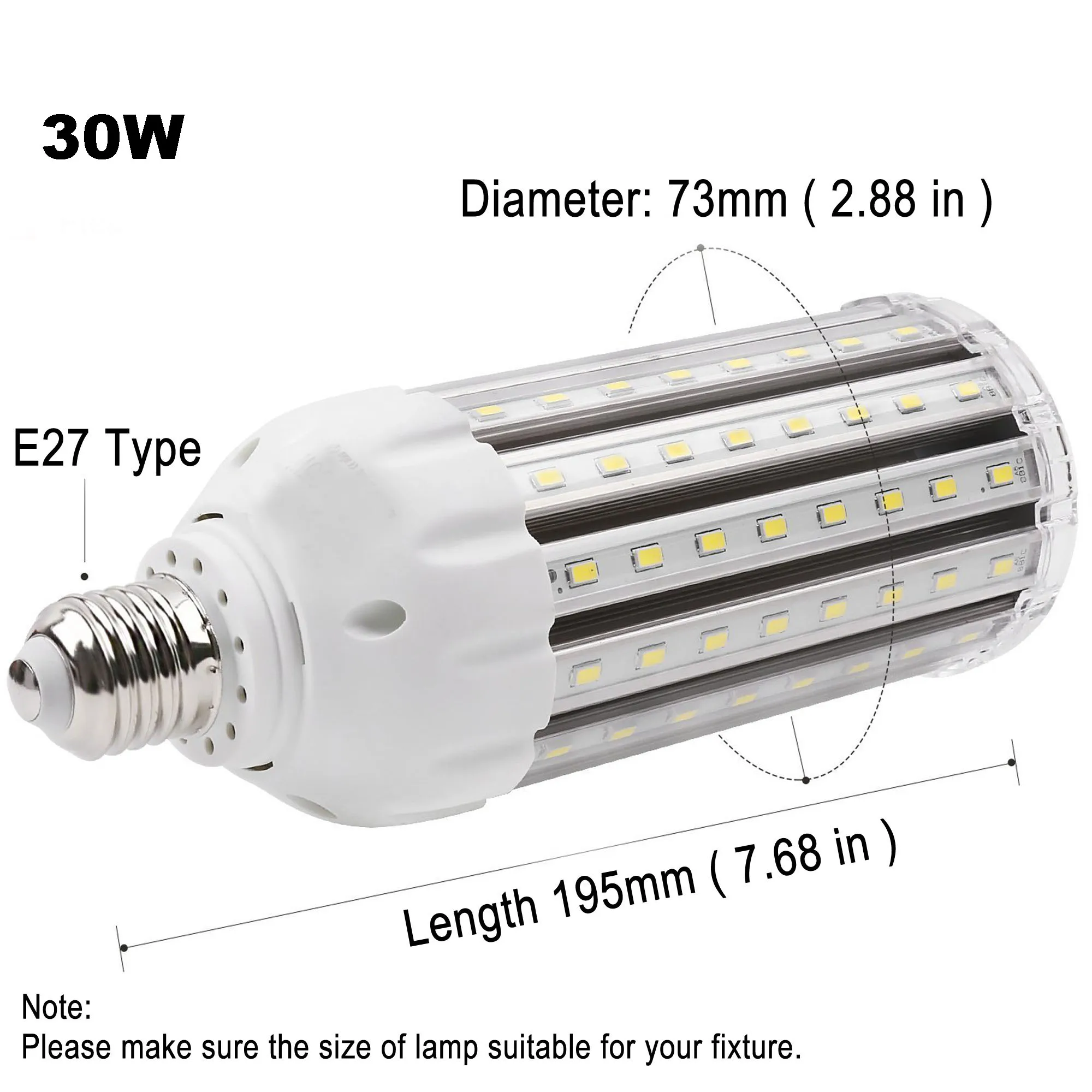Высокий индекс цветопередачи RA 95 + светодиодный лампы 100 130lm/W AC85V 265V E27