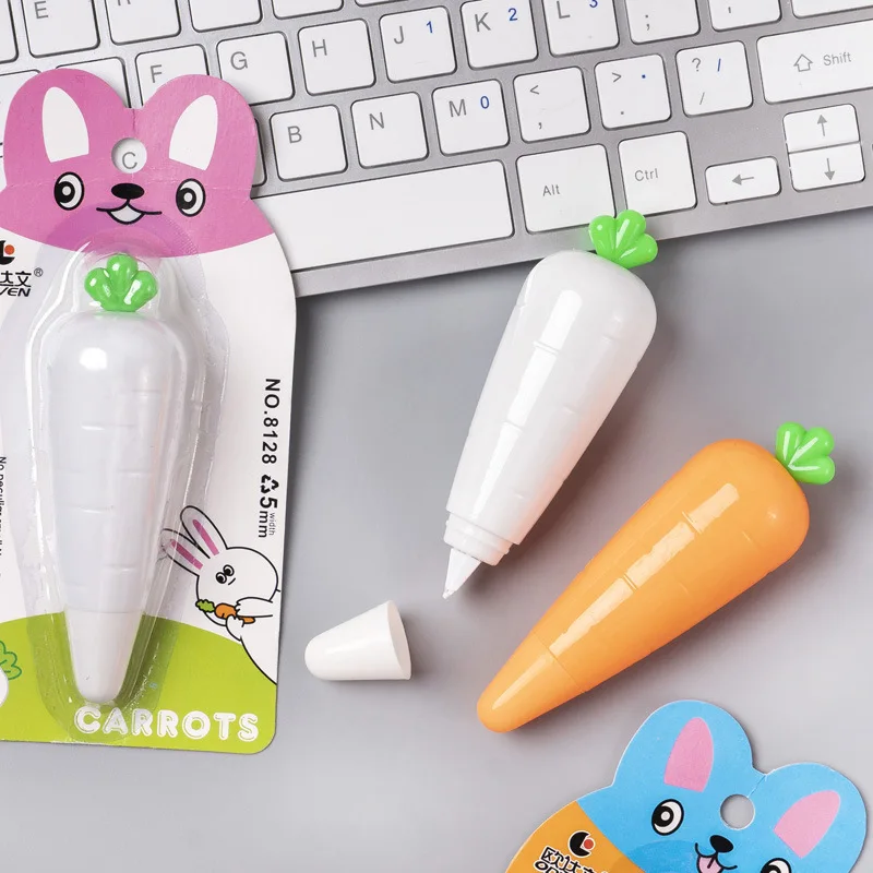 Super Cute Carrot Vegetable Correction Tape School Office Supply Student Creative Stationery Kid Gift images - 6