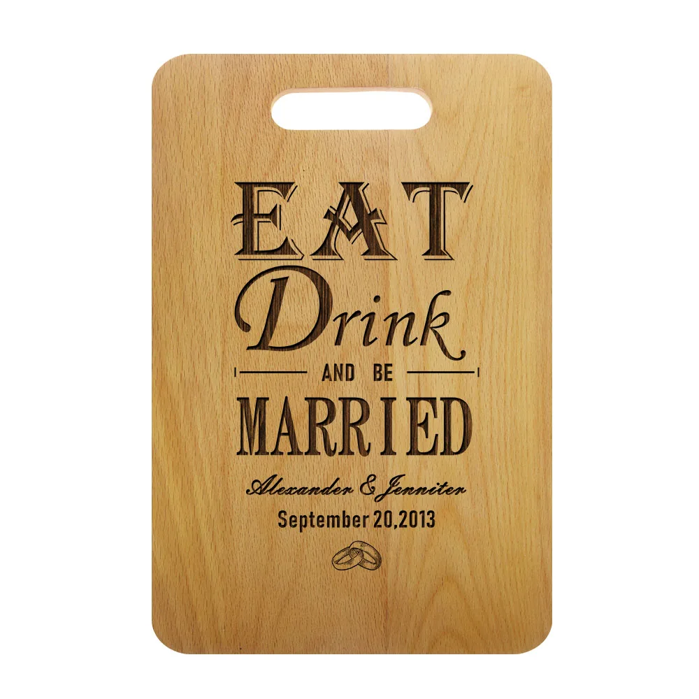 Есть пить и быть женатым на заказ выгравированы экологически чистые Разделочные