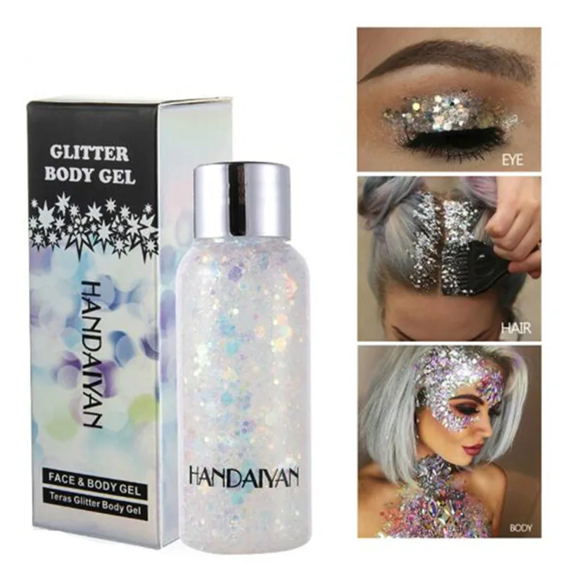 

New Estage makeupDecoration Party FestivalFace body sequins body lotion eye shadow Glitter body gel