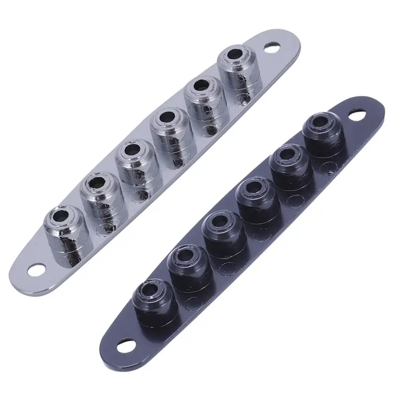 

1 Pcs Electric Guitar Bridge String Thru Body Ferrules Bushing Plate