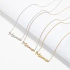 Женское ожерелье с подвеской с надписью мама