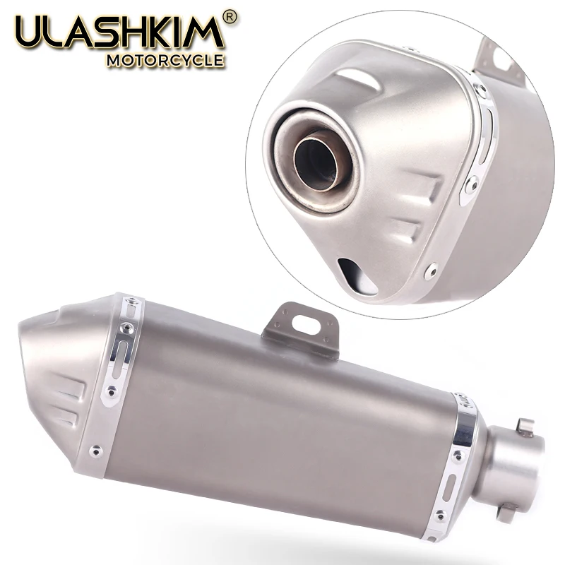 Universal Motorcycle carbon fiber colors Exhaust Escape Muffle CB600F HORNET CB750F BANDIT650 GSX650F GSR600 GSX750E SV650 | Автомобили и