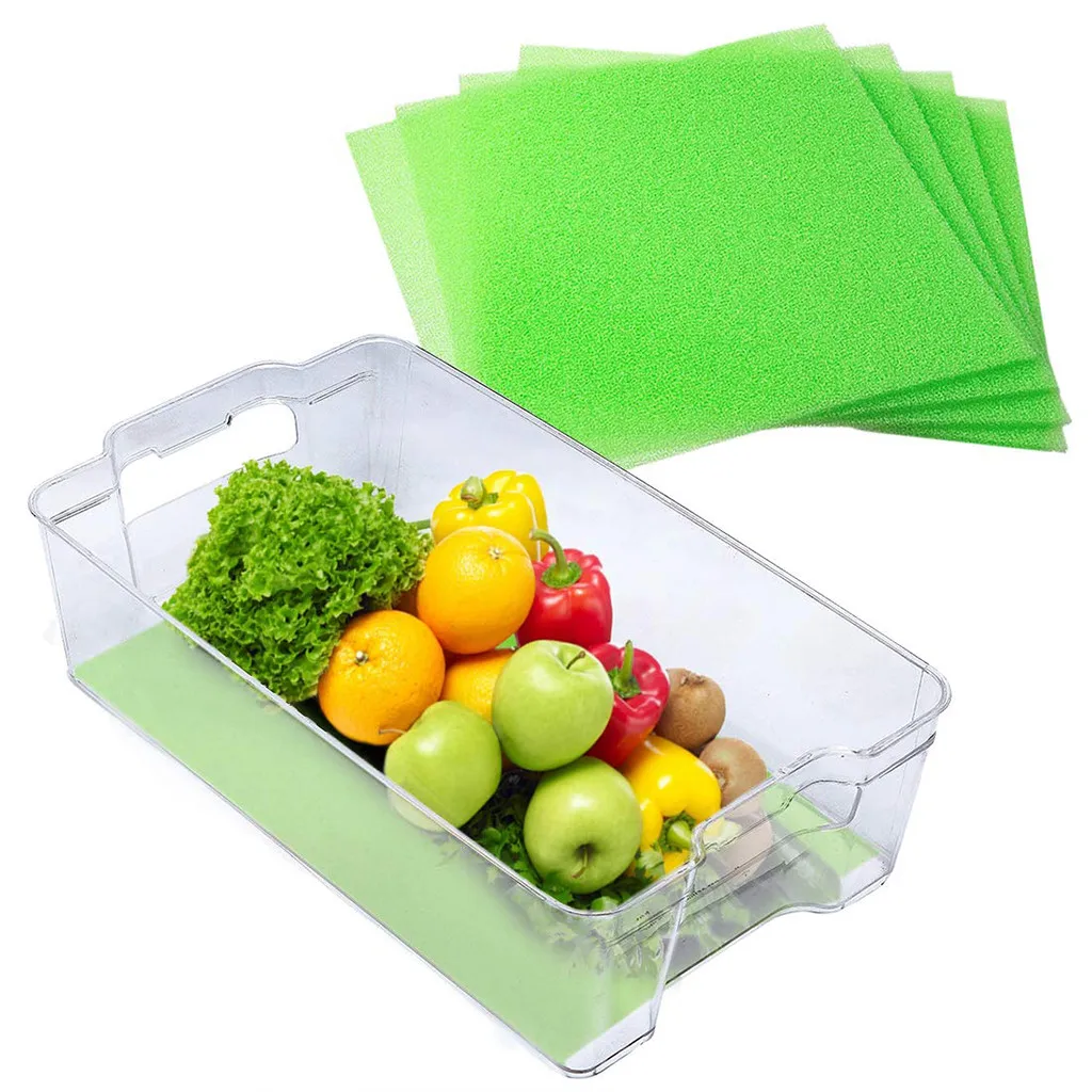 4pc Fruit & Vegetables Life Extender Liner For Refrigerator Drawers 3mm | Дом и сад