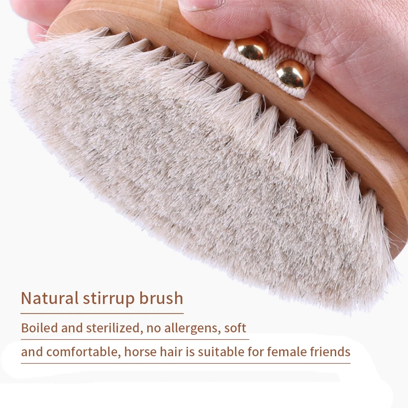 Натуральная щетка для ванны из натуральной щетины отшелушивания крови TREESMILE D30