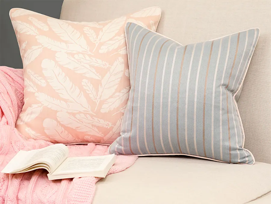 Романтическая розовая синяя подушка для принцессы/Чехол almofadas однотонная