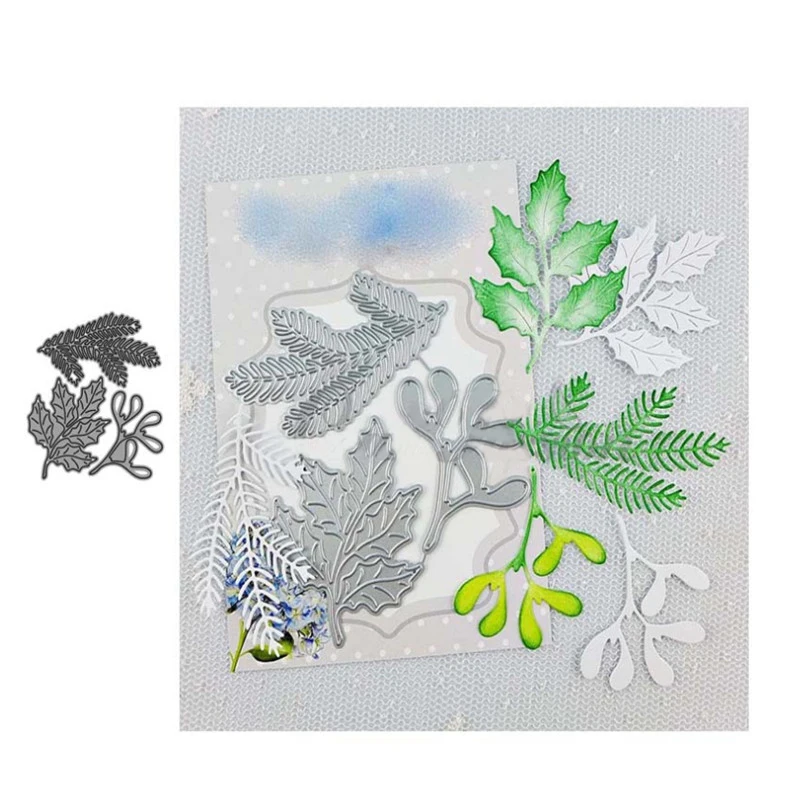 

3PCS/lot Pretty leaves Metal Cutting Dies Stencil Die Cut Scrapbooking Craft Stamps DIY Album Paper Cards Embossing Die