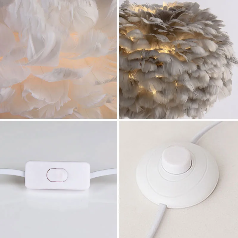 Напольная Светодиодная лампа в виде пера скандинавском стиле для столовой бара