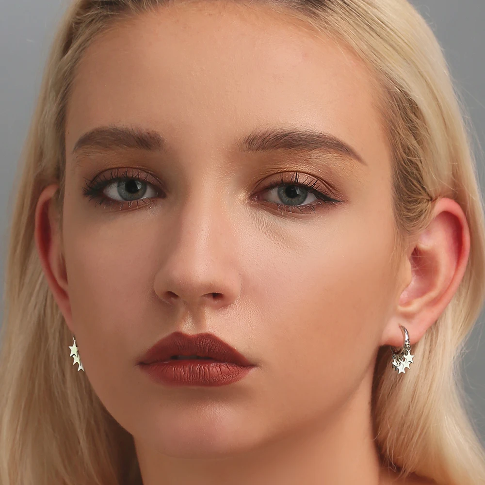 Женские маленькие серьги обручи SUPERWEAR Обручи из стерлингового серебра 925 пробы