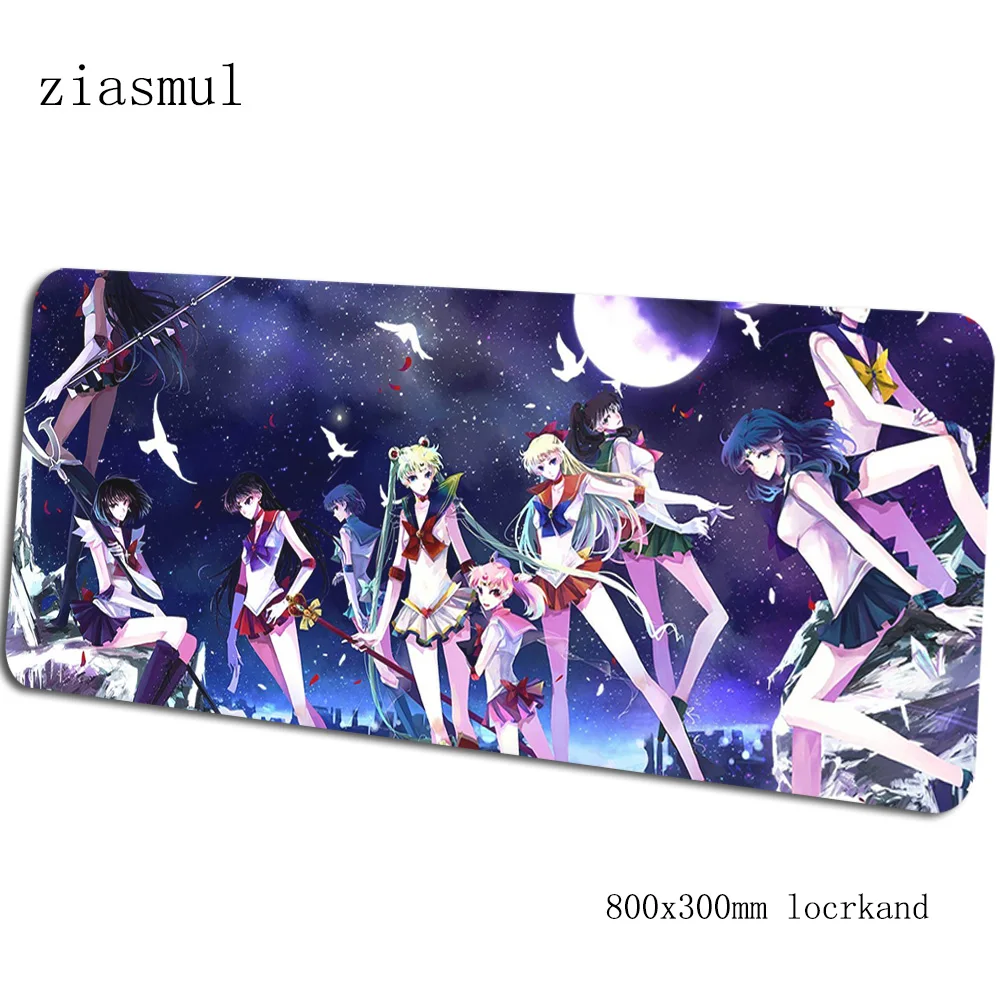 Sailor moon коврик для мыши геймер подставка для запястья 800x300x3 мм notbook коврик для мыши игровой коврик для мыши большой аниме-пэд коврик для мыши ПК настольный коврик для мыши - Цвет: pattern 5