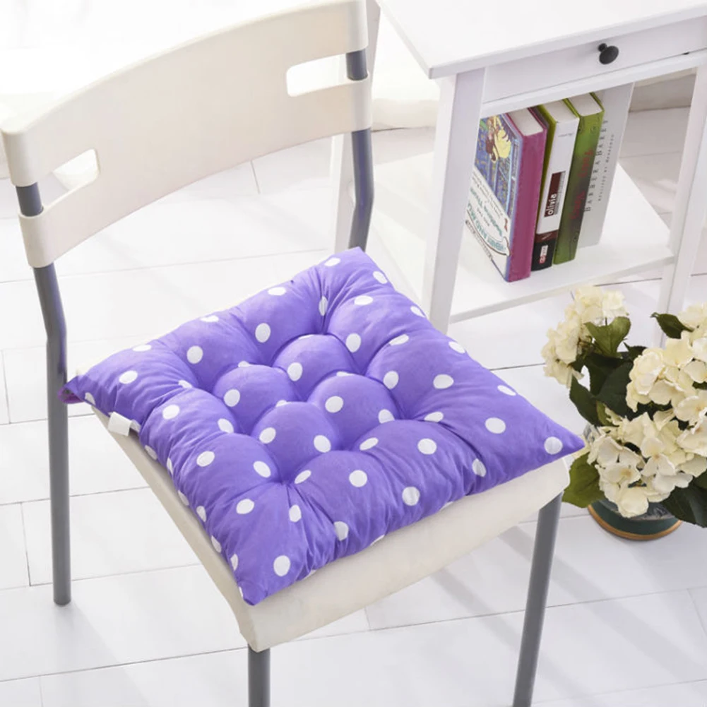 Коврик для кресла в горошек многоцветный износостойкий квадратный мягкий коврик