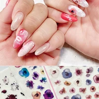 2021 new 3d nail art stickers bohemia lovly colorful rose image nails stickers for nails sticker decorations manicure z0448