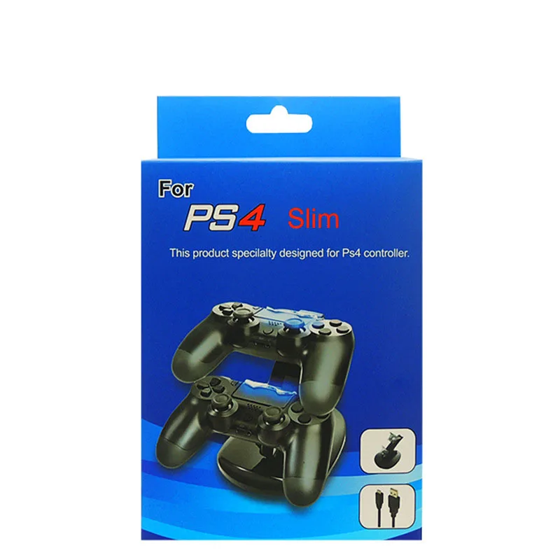 Двойной USB зарядная док станция для sony Playstation 4 контроллер геймпад ручка Колыбель