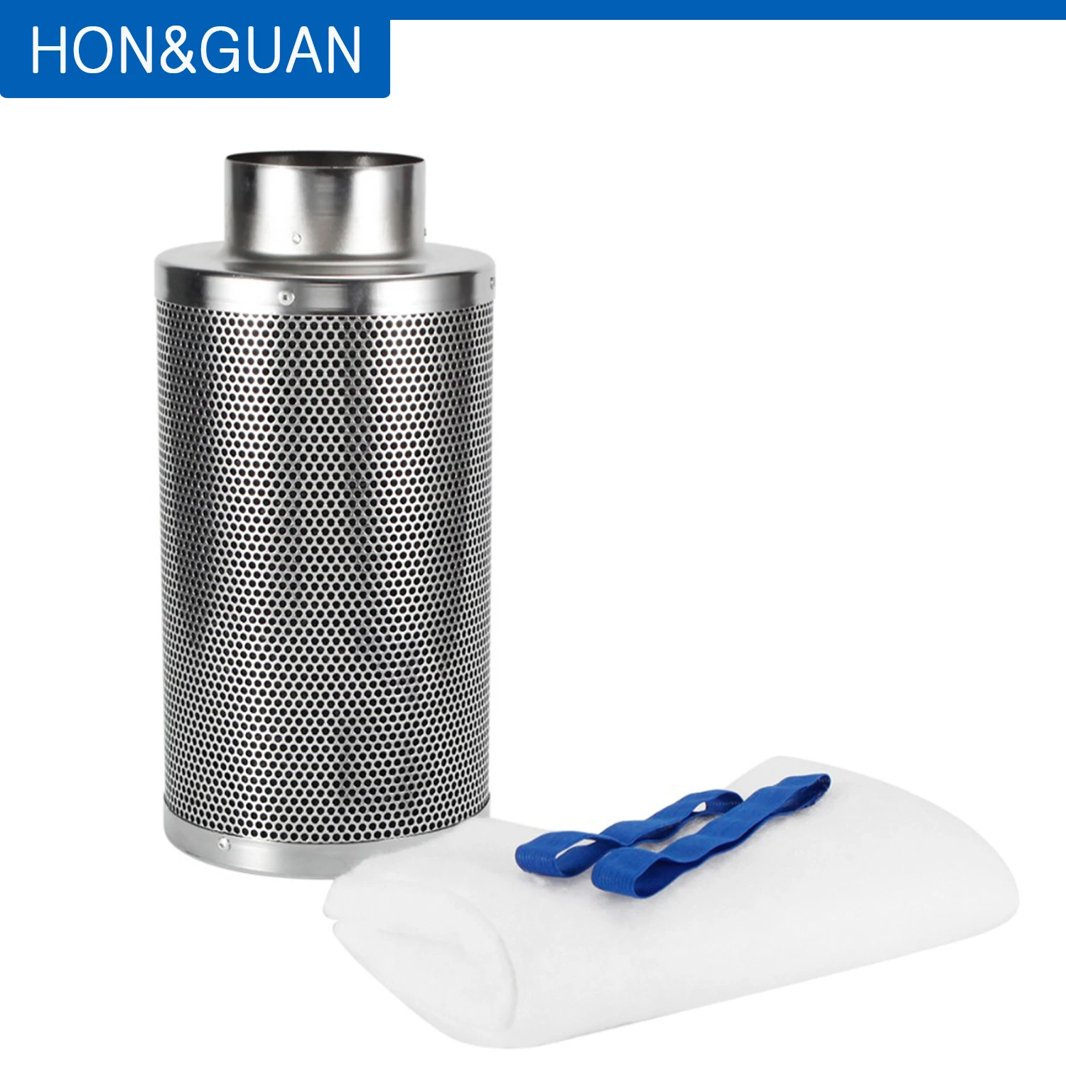 Hon&Guan 4 6 inch Filter for Inline Duct Fan Grow Tent Kit with Australia Virgin Charcoal Activated Ventilation Fan Air Scrubber