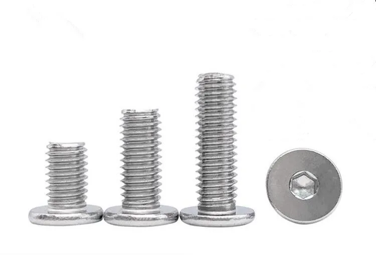 Супертонкие болты из нержавеющей стали 50 шт. M2 M2.5 M3 очень низкие винты с плоской