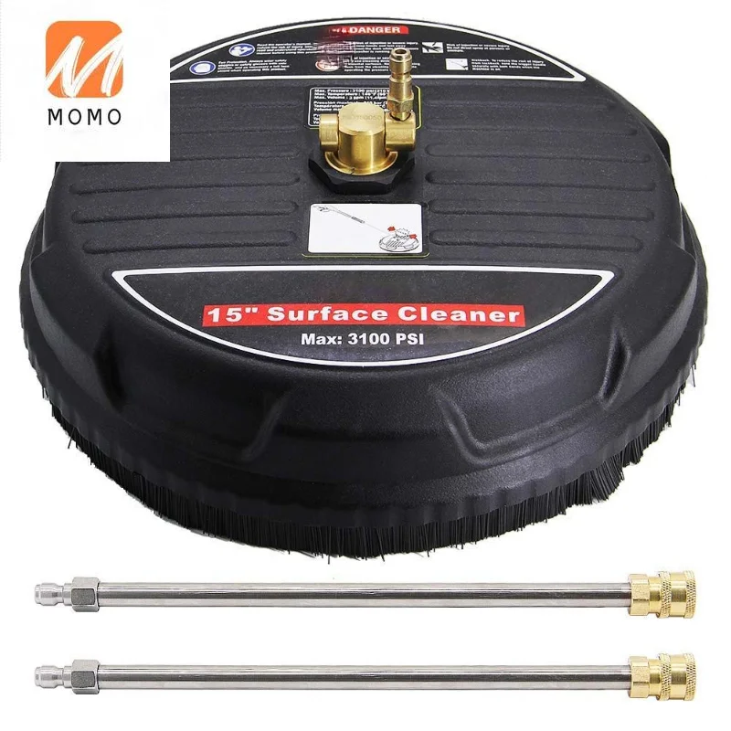 

15" Pressure Washer Surface Cleaner without Pressure Washer Trigger Gun with 2 Pressure Washer Extension Wand