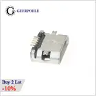 Коннекторы Micro USB типа B, разъемы с плоским разъемом для Samsung, Lenovo, Huawei, ZTE и т. Д., 50 шт.лот