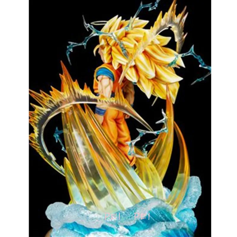 Аниме статуя Драконий жемчуг Супер Saiyan 3 Сон Гоку полная длина портрет ограниченная GK бюст фигурка Коллекционная модель игрушки p1655