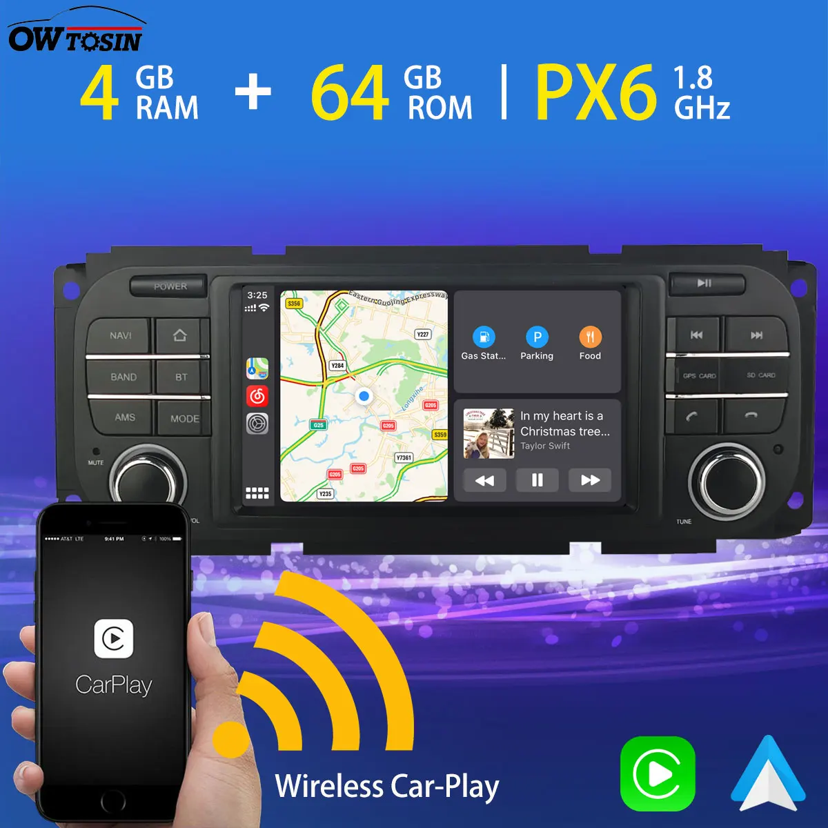 5 &quotAndroid 10 0 PX6 4G + 64G Автомобильный мультимедийный плеер для Jeep Grand Cherokee Liberty Wrangler