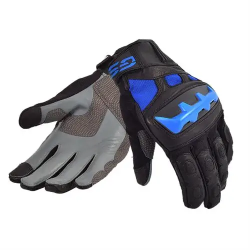 

Motorbike GS Glove For BMW Motorcycle Black Blue MTB Bike Riding Leather Gloves