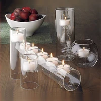 modern votive tea light candle holder clear home decor weddings parties crystal candlesticks decorative led tea light candles