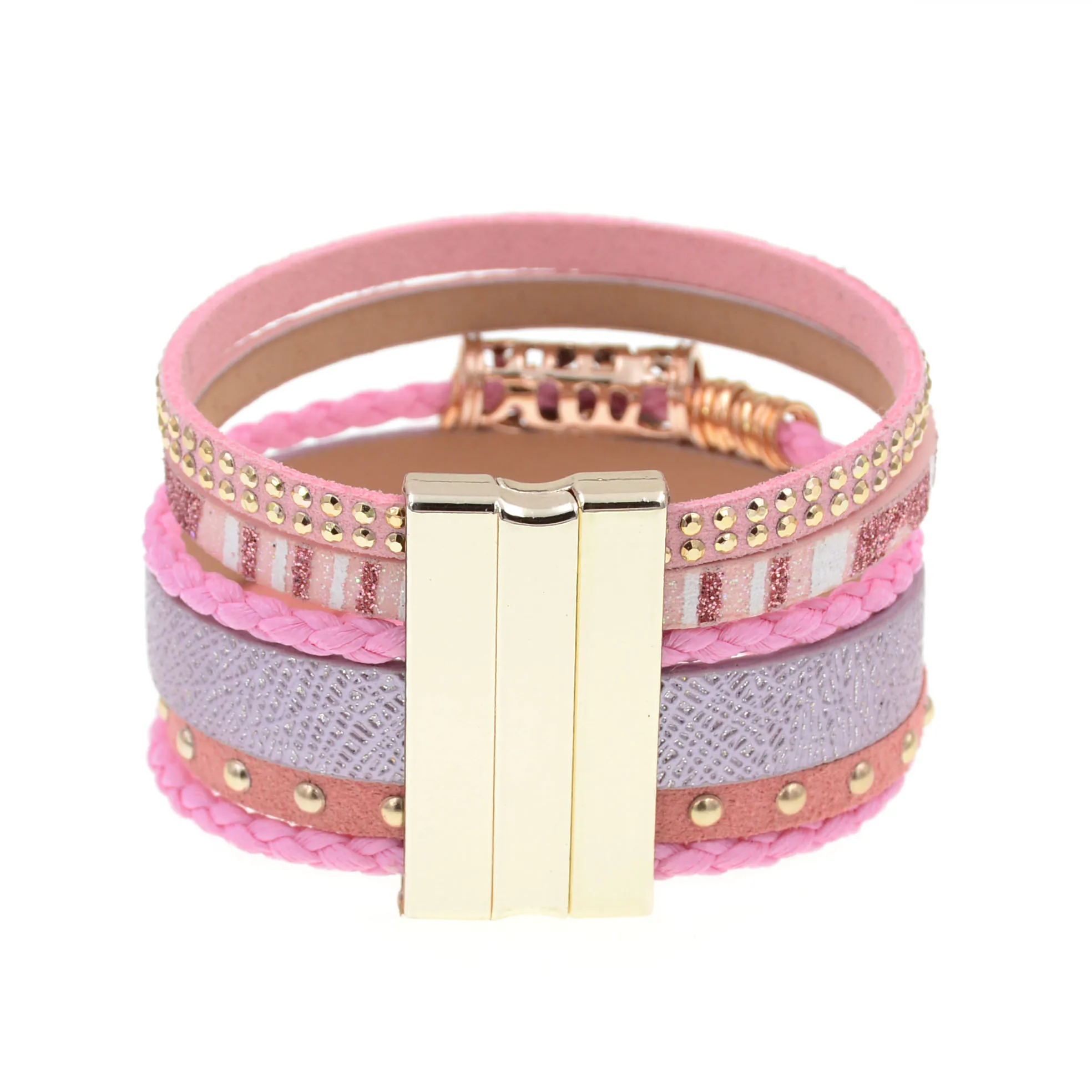 Кожаный браслет WELLMORE 4 цвета браслеты шармы для женщин украшения оптовая