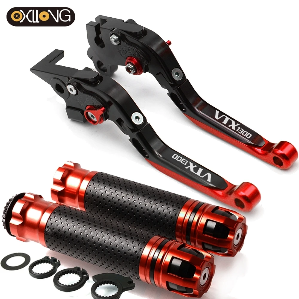 

Motorcycle Accessories Brake Clutch Levers Handlebar grip Handle Hand Grips For HONDA VTX1300 2003 2004 2005 2006 2007 2008