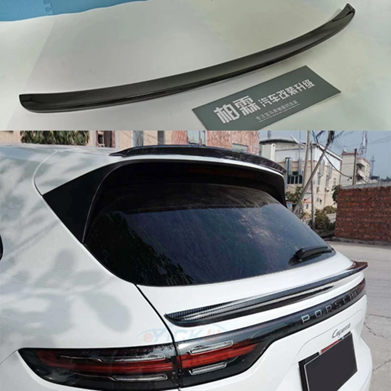 

Заднее крыло автомобиля из углеродного волокна, задний багажник, специальный хвост, подходит для Porsche Cayenne 2018 2019 2020
