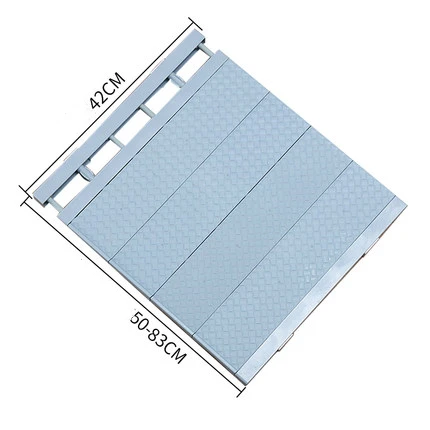 42-50-83cm-blue Регулируемый шкаф, органайзер для хранения полки экономии пространства шкаф декоративные полки для шкафа держатели Настенные кухонная стойка - Цвет: 42-50-83cm-blue