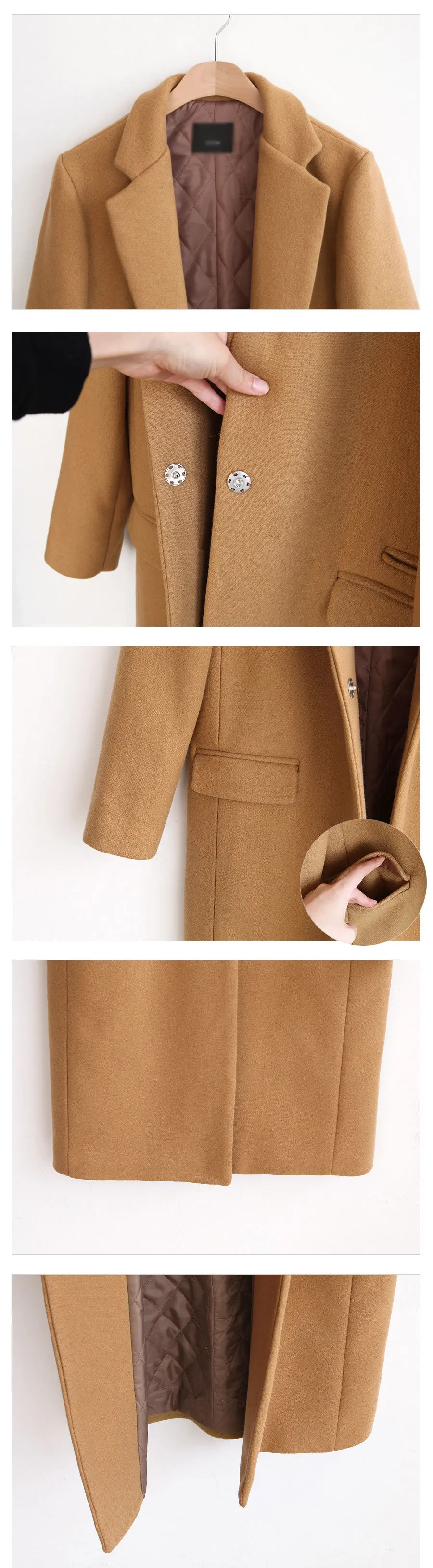 Новое Manteau femme Осень Зима Женское стеганое тонкое элегантное красное шикарное Женское пальто куртка простая Верхняя одежда casaco feminino