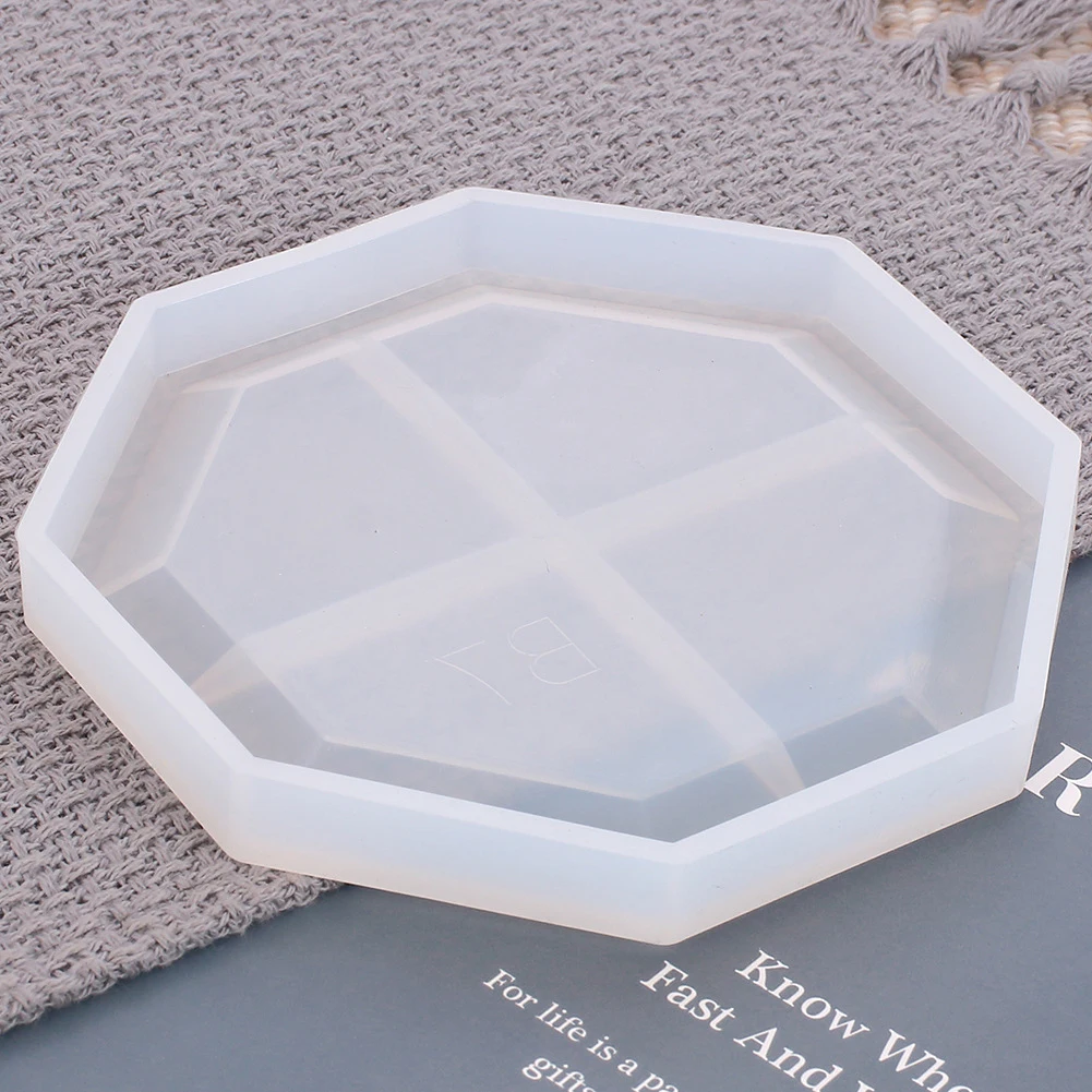 Геометрический Форма эпоксидной смолы с украшением в виде кристаллов