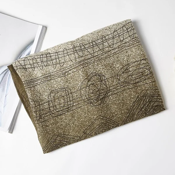Armygreen Scarf Осень женский пэчворк хлопок и лен шарф женские шарфы широкий браслет одеяло теплый палантин Повседневный мягкий женский длинный платок - Цвет: Armygreen Scarf