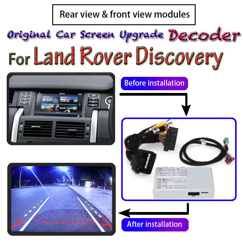 Адаптер для парковочной камеры заднего вида Land Rover Discovery 4 LR4 Sport L550 2009 ~ 2020