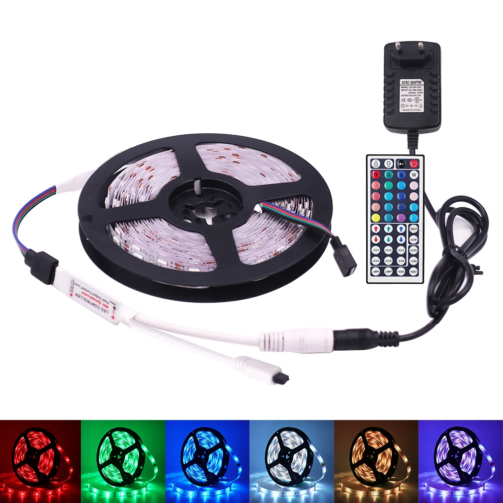 Светодиодная RGB ленсветильник с дистанционным управлением 5050 12 В 1 м 2 5