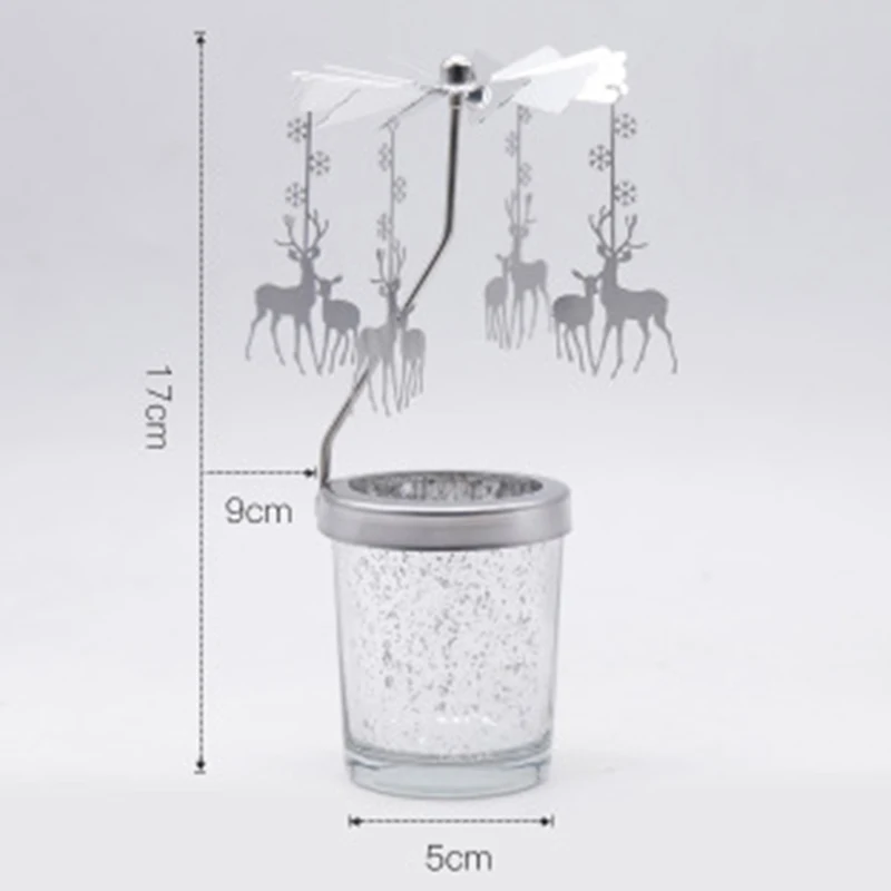Металлический подсвечник с Рождеством Декор для домашнего стола подарки на