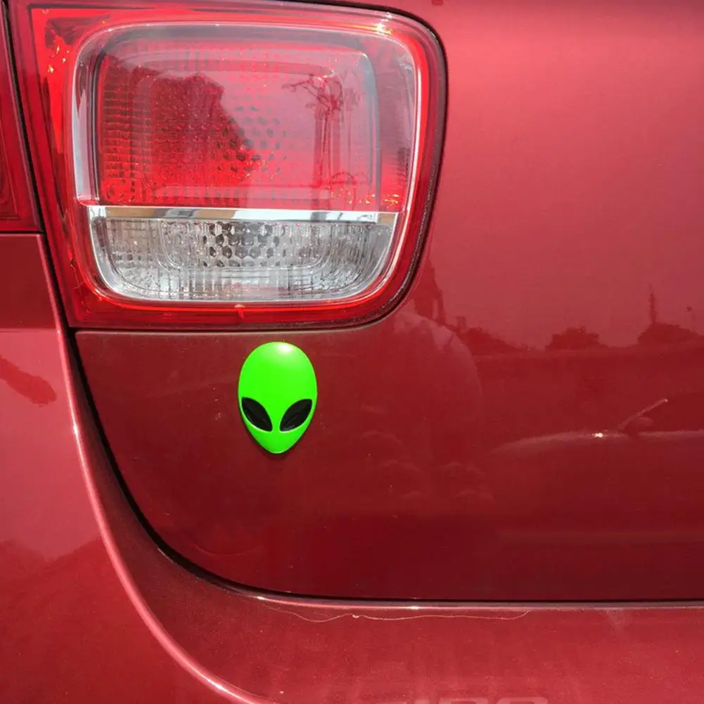 Металлический 3d наклейка с логотипом инопланетянина виниловый значок