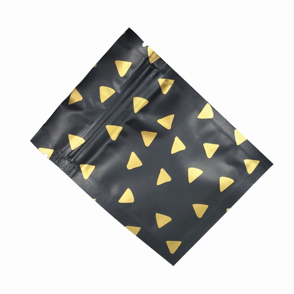 100 шт./лот дизайнерский узор алюминиевая фольга сумка-посылка на молнии