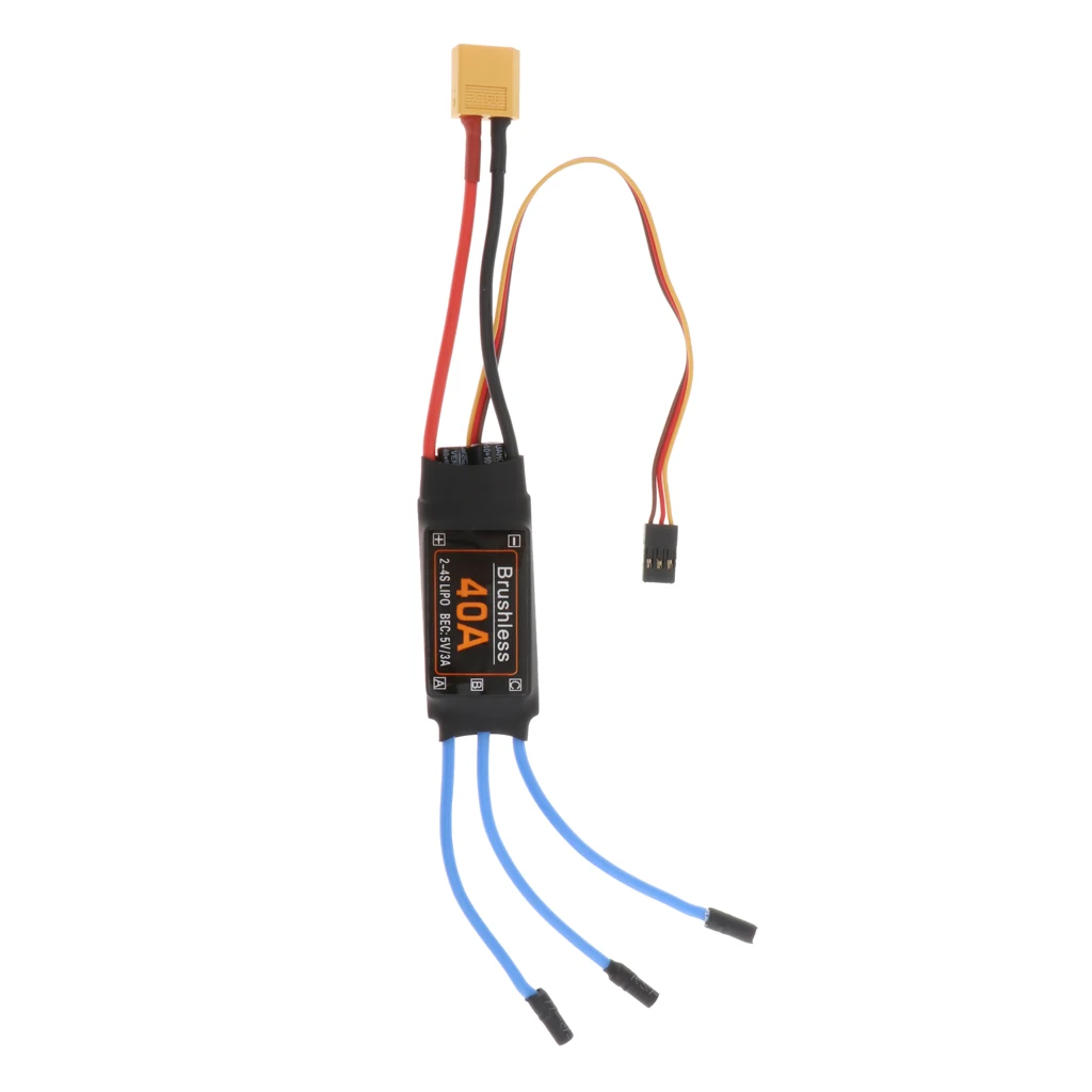 40A бесщеточный мотор ESC XT60 прочный RC Самолеты игрушки аксессуары | Игрушки и хобби